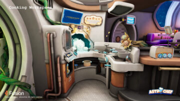 The cooking station; where the player can change the cooking and thermal state of an ingredient using tools