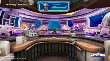 The serving station; where the player can take orders, serve dishes and interact with customers